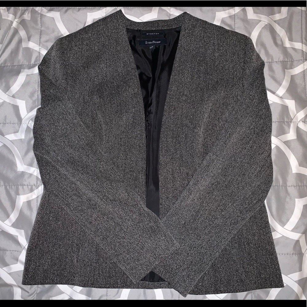 Evan-Picone Jacket - Gray/Size 12